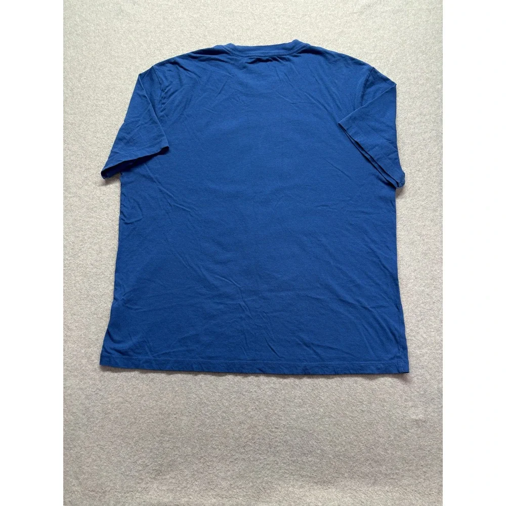 True Religion Mens Blue Graphic Tee Shirt TR Religion 02 Star Logo XL 109435C